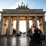 Turistas em Berlim
