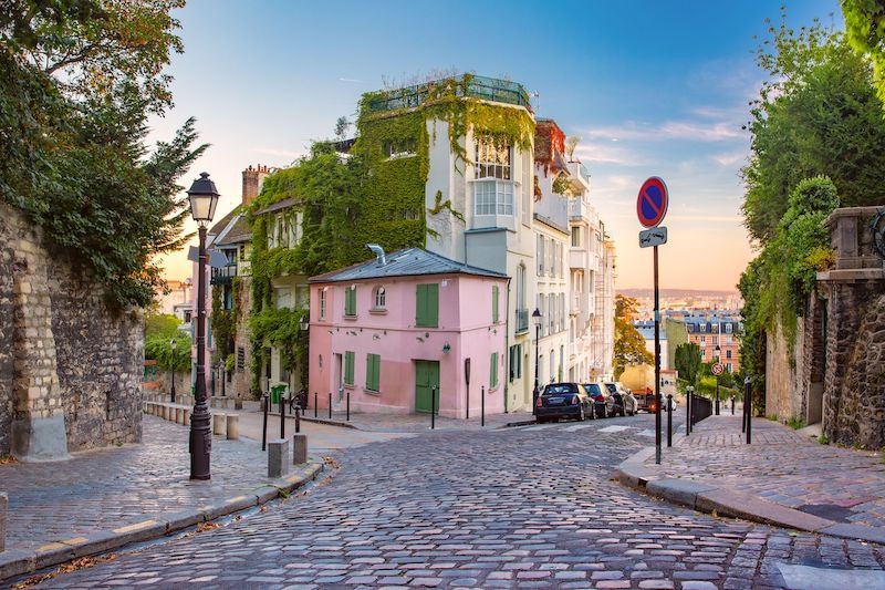 Bairro Montmartre em Paris