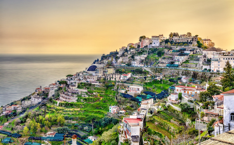 Vista da cidade de Ravello na Costa Amalfitana