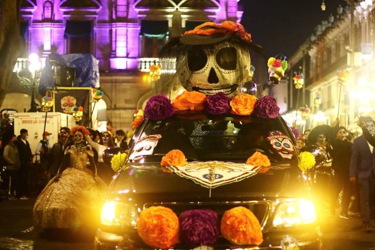 Celebração de Dia dos Mortos em Puebla