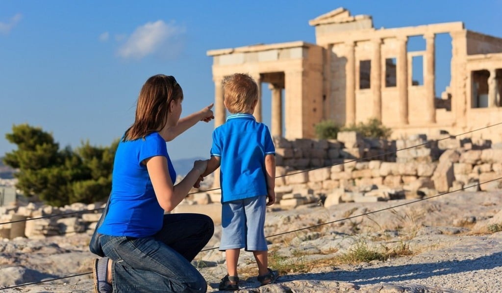 Viagem a Atenas com crianças