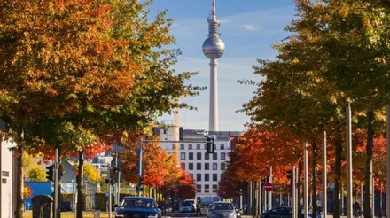 Centro de Berlim no outono