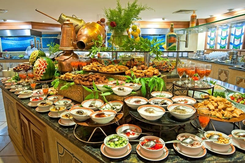 Buffet de hotel em Las Vegas