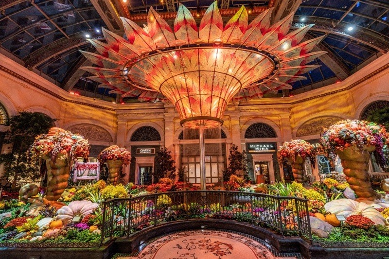 Decoração de outono no hotel Bellagio em Las Vegas