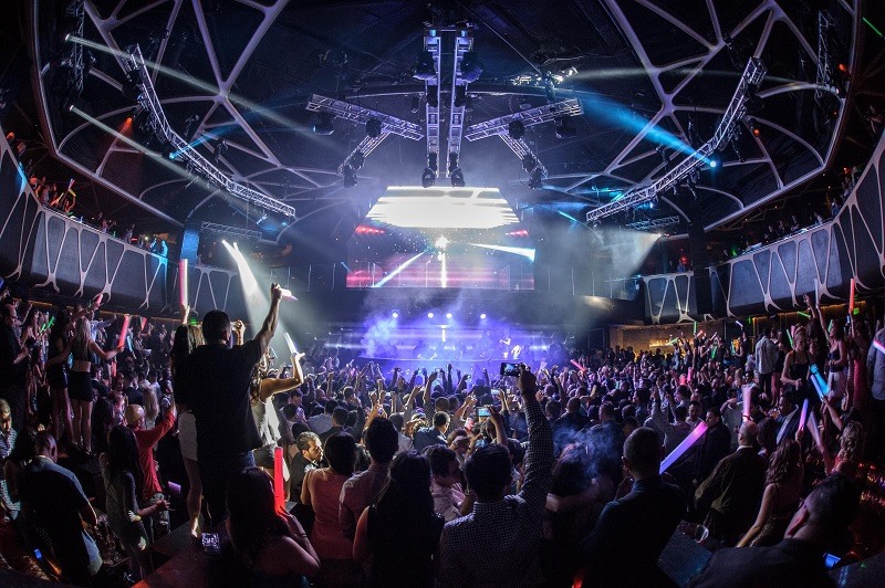 Pista de dança na Hakkasan Nightclub em Las Vegas