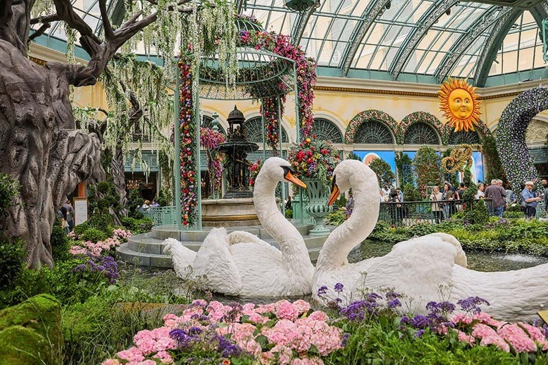 Decoração de abril no hotel Bellagio em Las Vegas