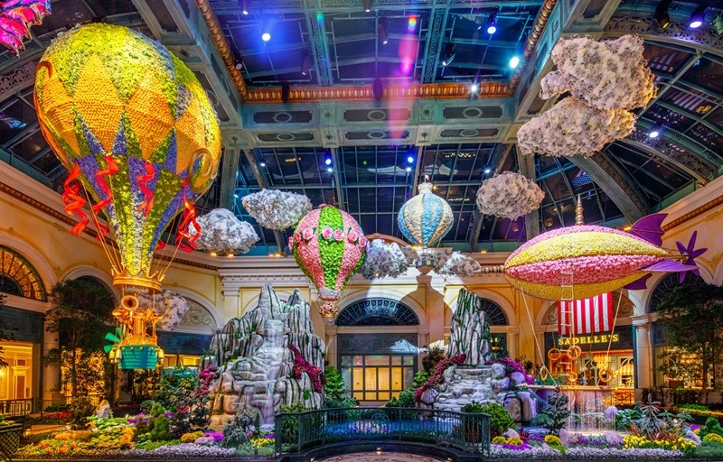 Decoração de primavera no hotel Bellagio em Las Vegas