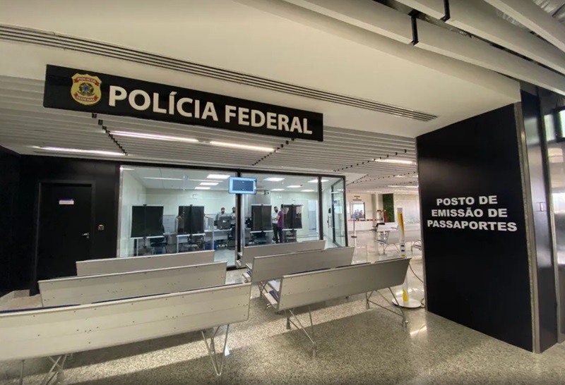 Posto da Polícia Federal para a emissão do passaporte brasileiro