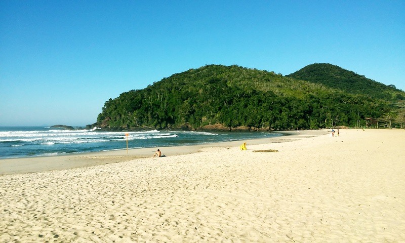 Praia de Itamambuca na cidade de Ubatuba