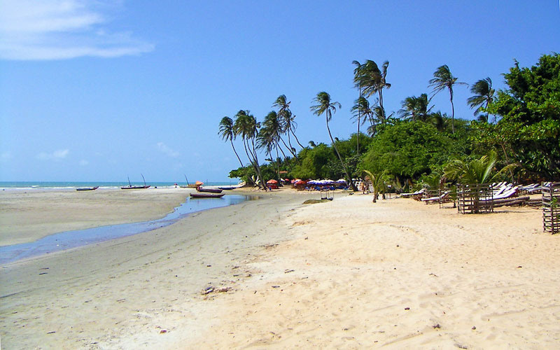 Vista da Praia de Jericoacoara em Fortaleza