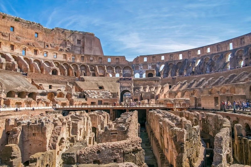 Visita ao Subterrâneo do Coliseu e Arena + Fórum e Monte Palatino