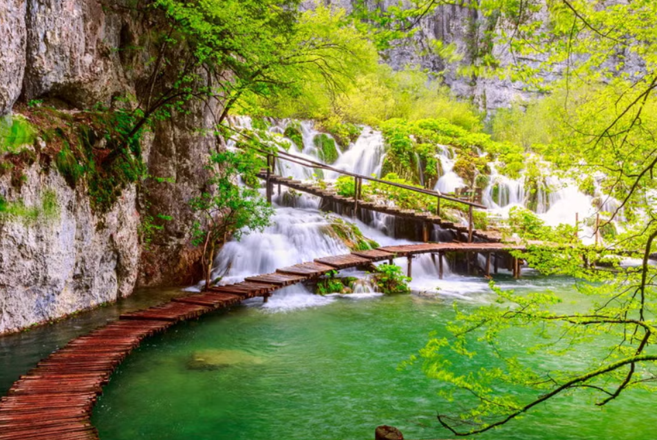 Passarela nos Lagos Plitvice