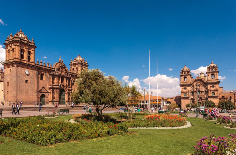 Praça principal em Cusco