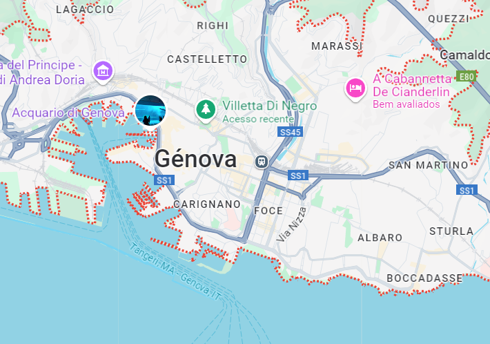 Mapa de Genova