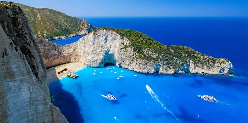 Ilha de Zakynthos na Grécia